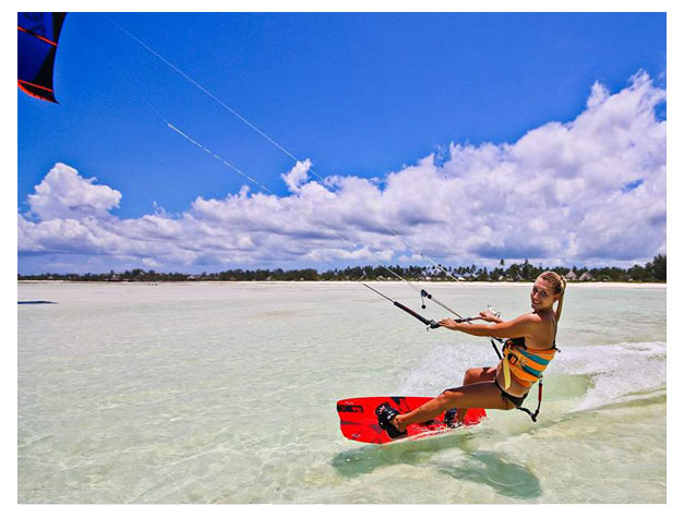 Kitesurfing in Zanzibar