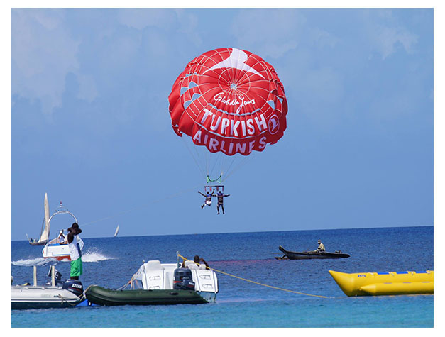 Parasailing in Zanzibar